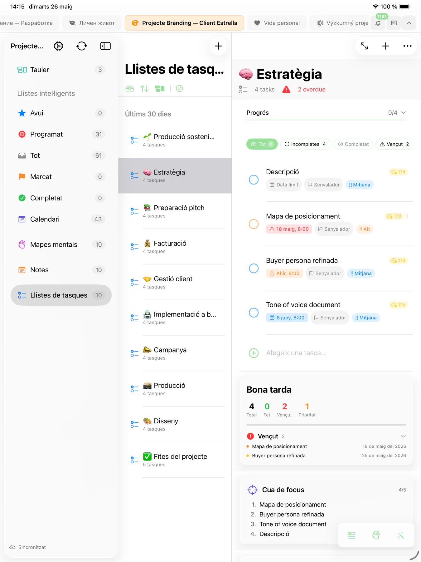 Smart Lists de Mintofu amb regles de filtre personalitzades i feed d'activitat