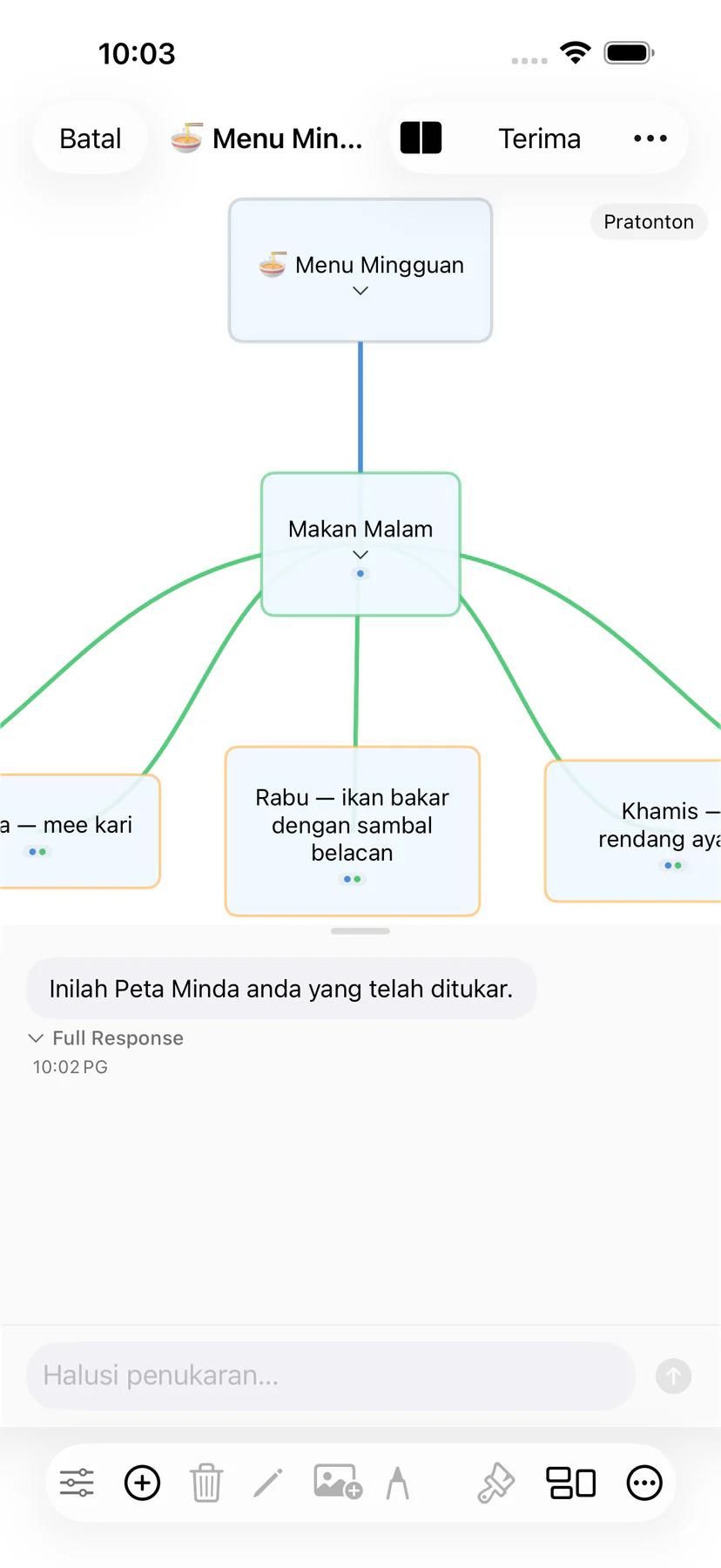 Mintofu mengekalkan format dan lampiran semasa penukaran kandungan