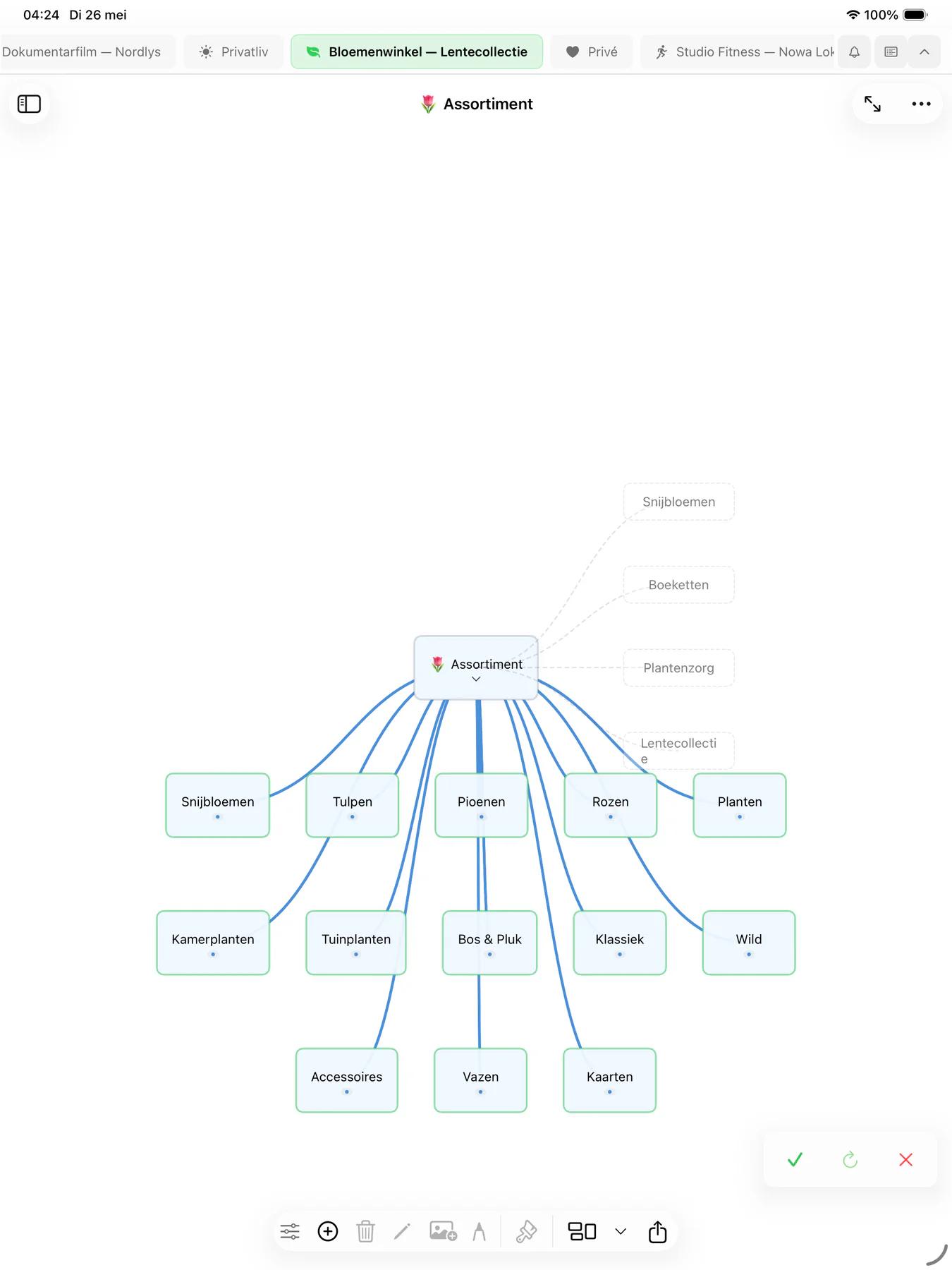 Mintofu-mindmap-knooppunt met bijgevoegde afbeelding en rijke tekstinhoud