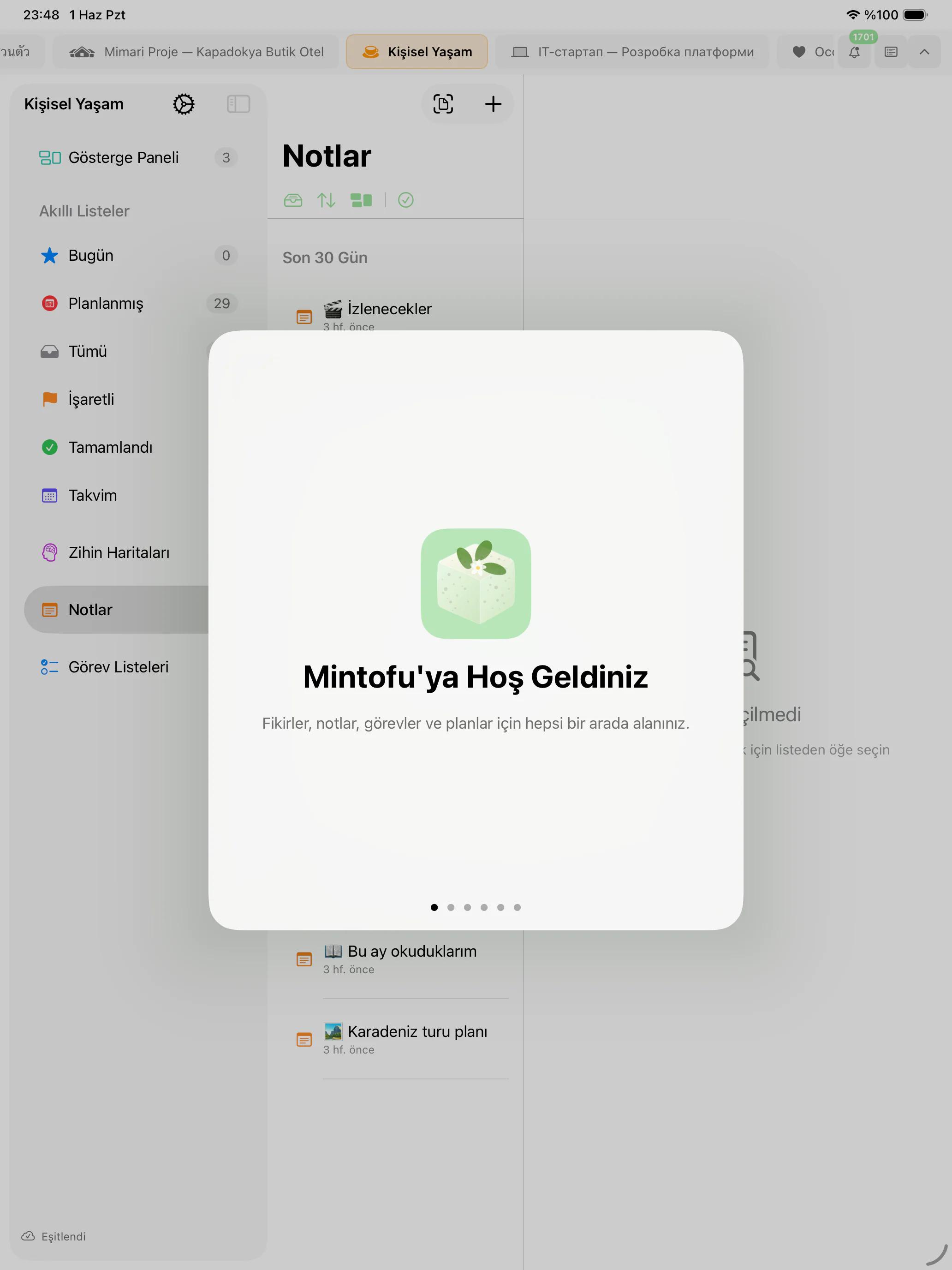 Mintofu, iPhone, iPad ve Mac'te aynı içeriği aynı anda gösteriyor
