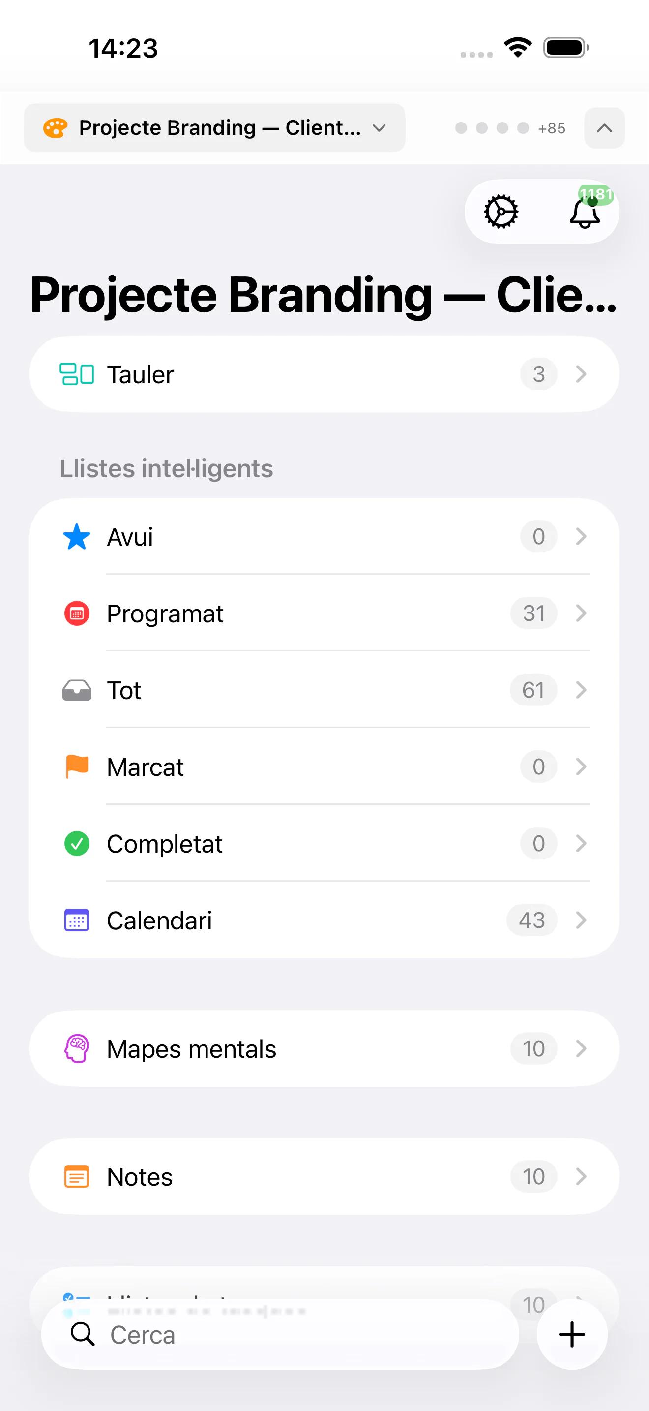 Mintofu funcionant a Mac, iPad i iPhone — mostrant l'editor de notes, el llenç de mapes mentals i la llista de tasques amb prioritats