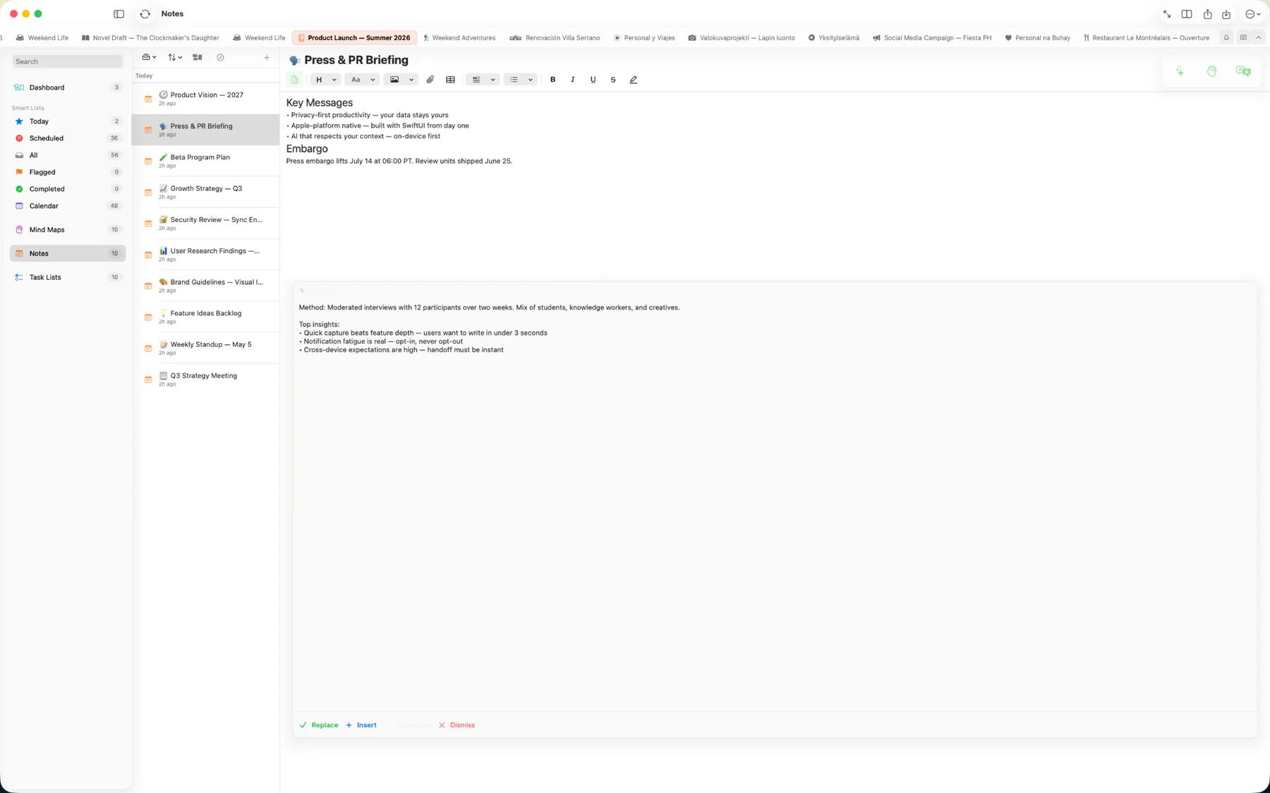 Mintofu AI generating content from a text prompt