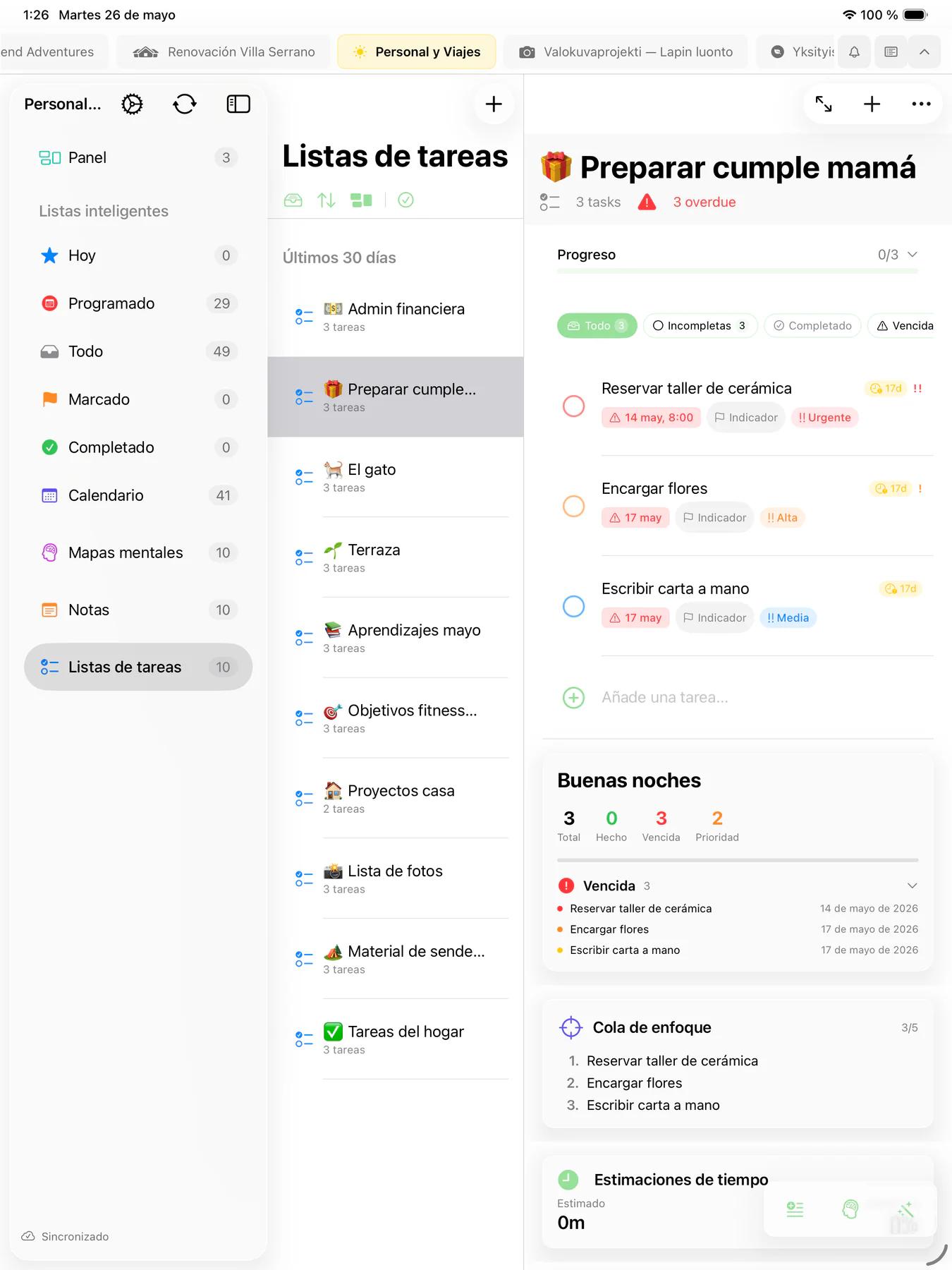 Smart Lists de Mintofu con reglas de filtro personalizadas y feed de actividad