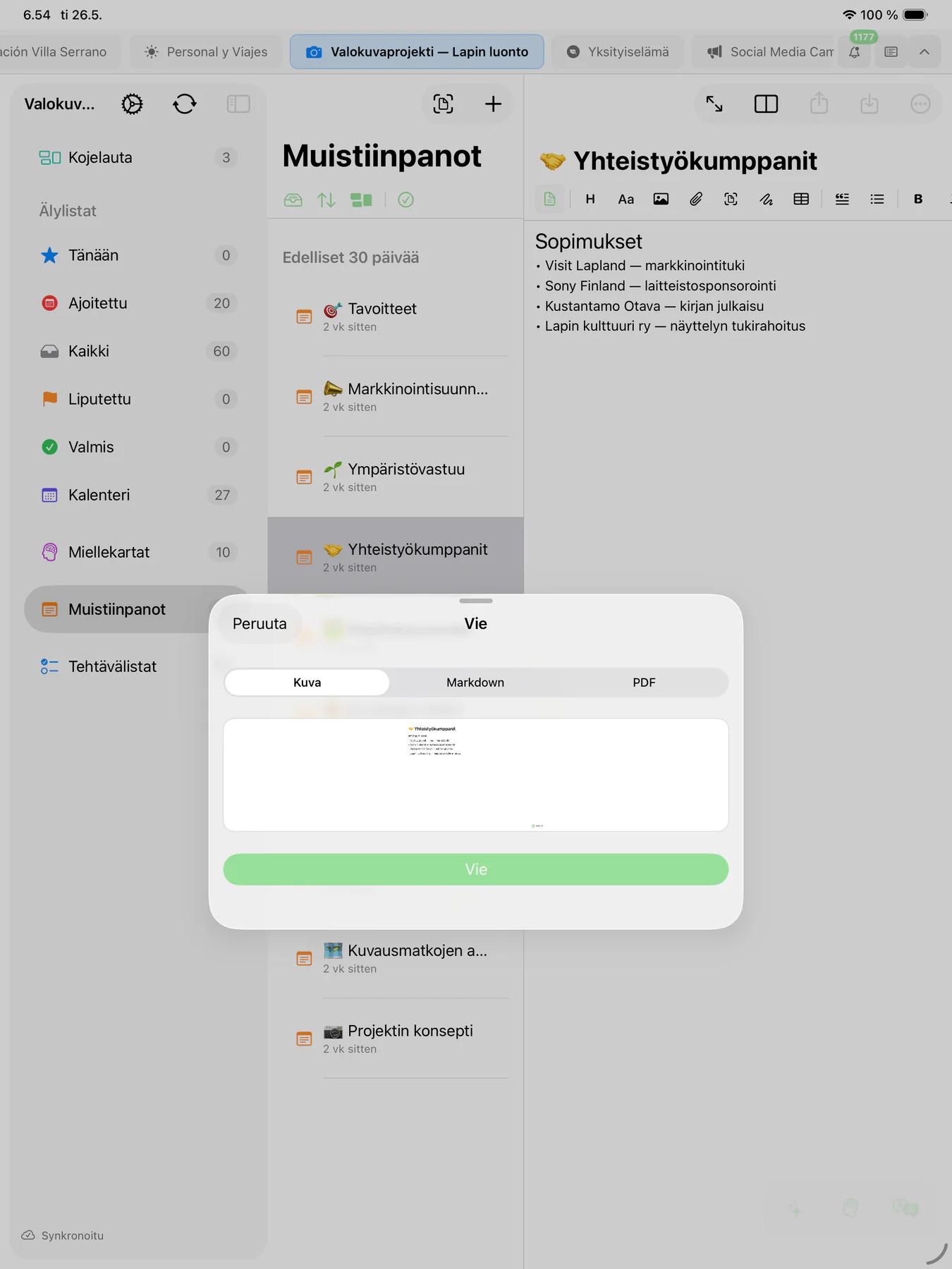 Mintofun PDF-viennin esikatselu muotoillulla dokumentilla valmiina jaettavaksi