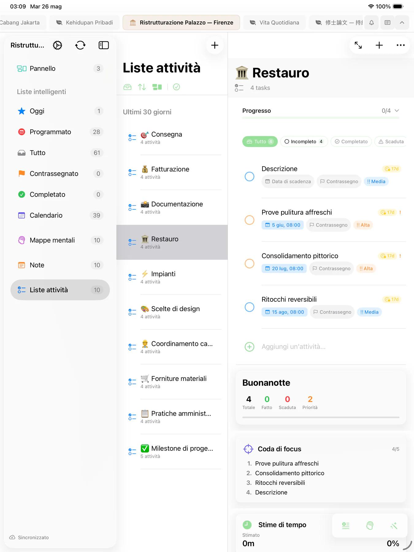 Smart Lists di Mintofu con regole di filtro personalizzate e feed di attività