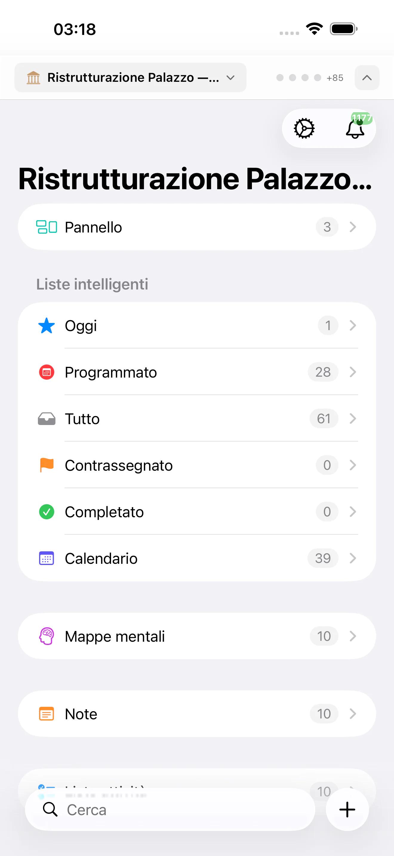 Mintofu su Mac, iPad e iPhone — mostra l'editor di note, il canvas delle mappe mentali e l'elenco delle attività con priorità