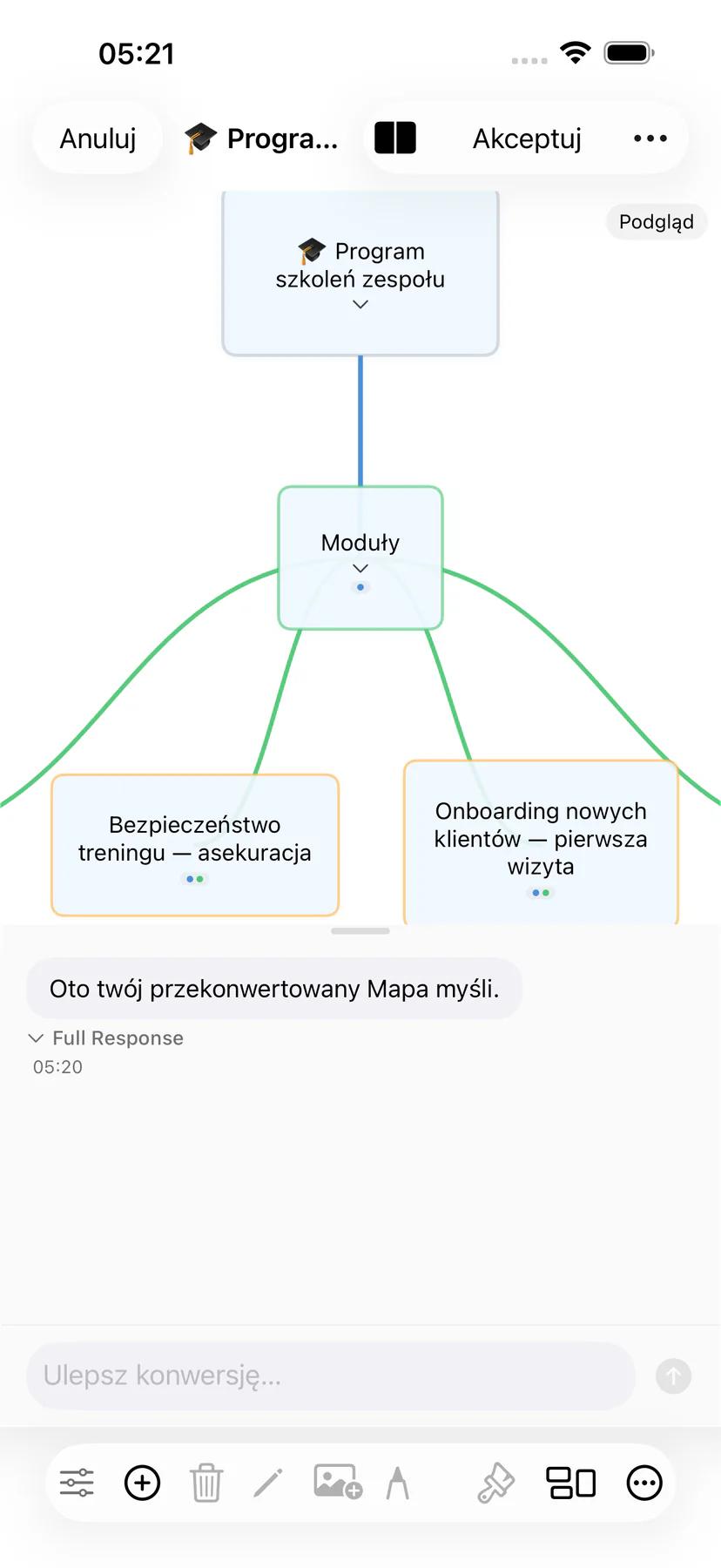 Mintofu zachowujący formatowanie i załączniki podczas konwersji zawartości