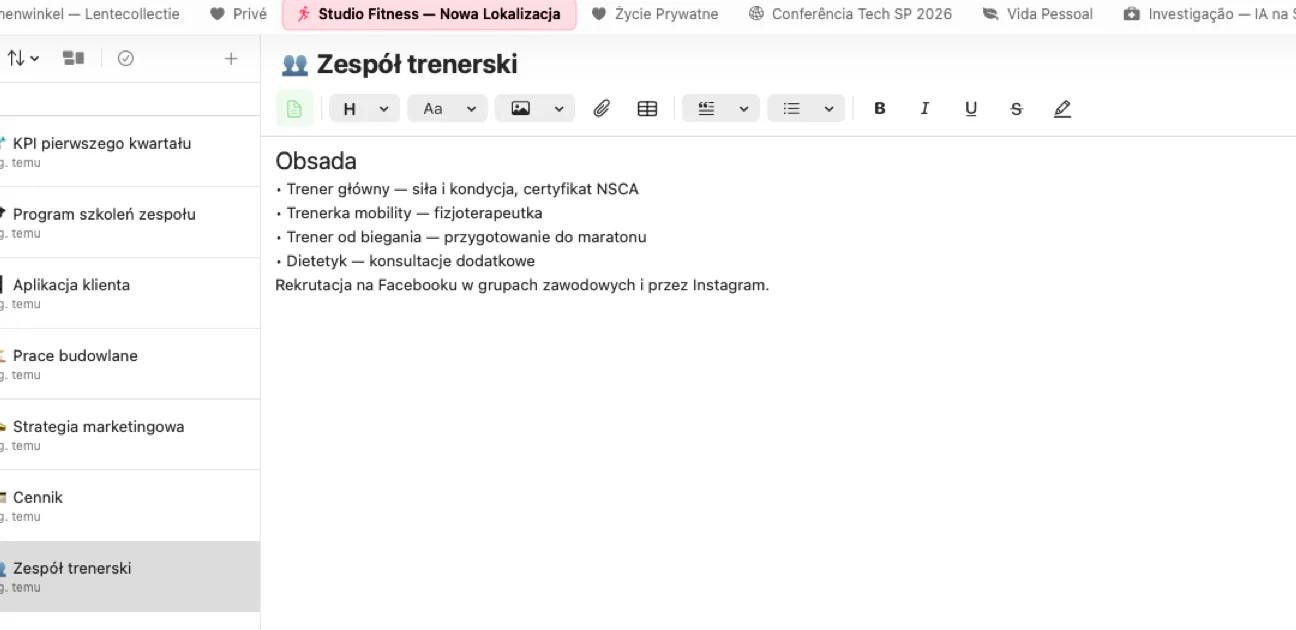 Edytor notatek Mintofu z bogatym formatowaniem tekstu