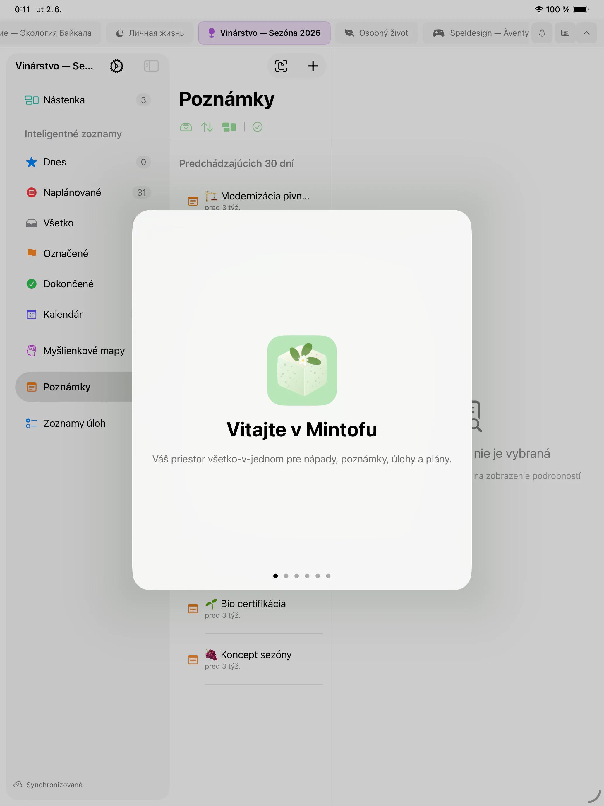 Mintofu zobrazujúci rovnaký obsah na iPhone, iPad a Mac súčasne