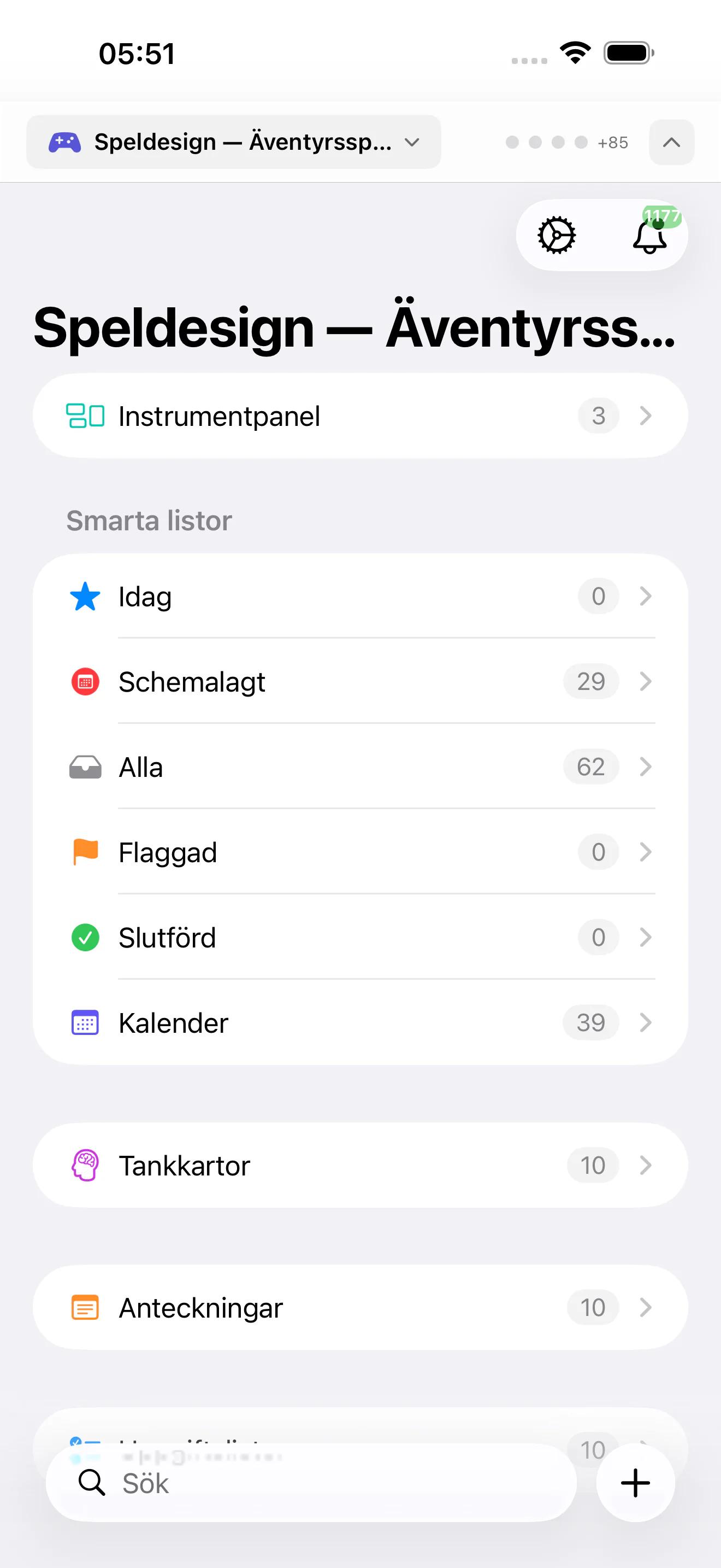 Mintofu körs på Mac, iPad och iPhone — visar anteckningsredigeraren, tankekartans canvas och uppgiftslistan med prioriteringar