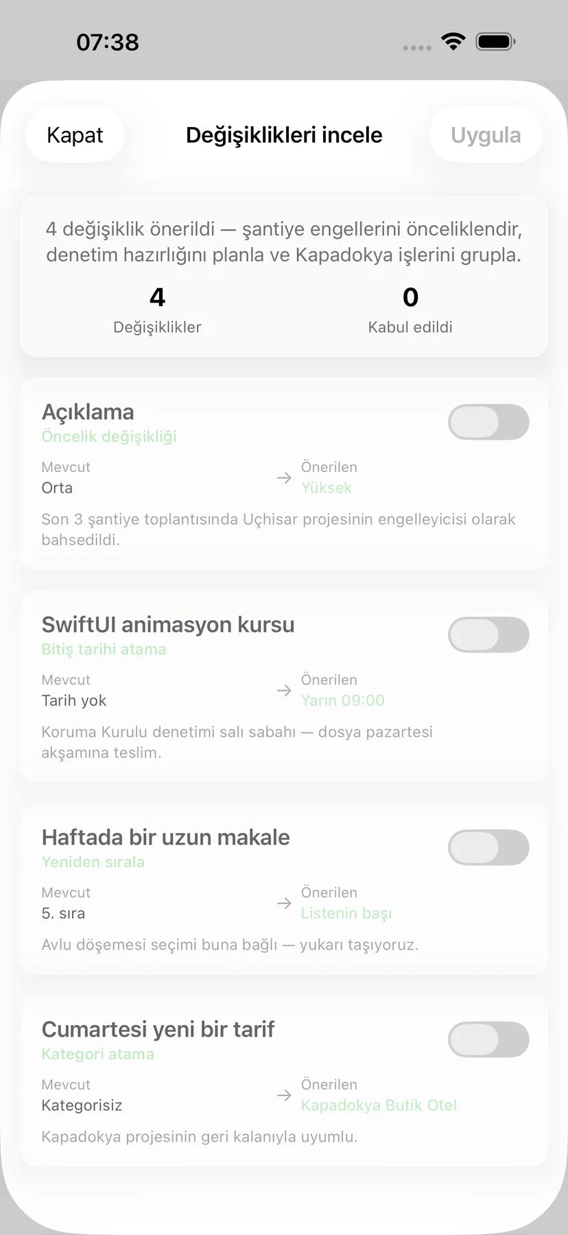Esnek zamanlama seçenekleri ile Mintofu görev hatırlatıcı seçenekleri