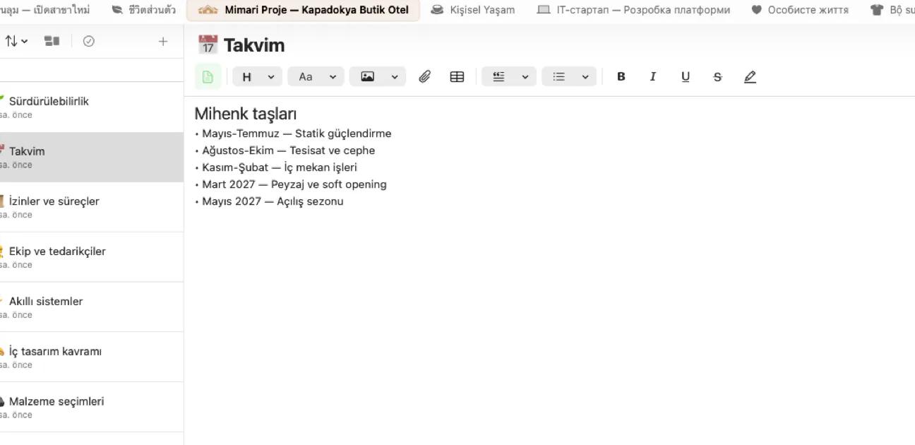 Zengin metin biçimlendirmesine sahip Mintofu not düzenleyici