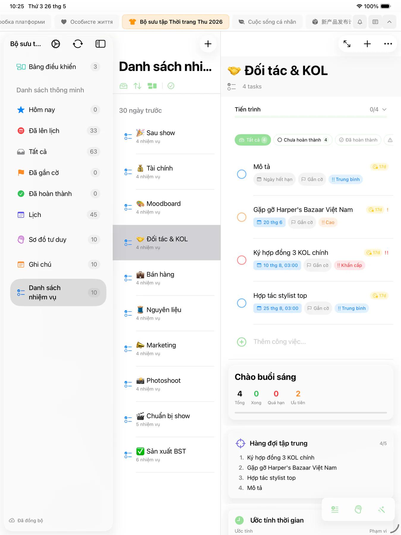 Smart Lists Mintofu với quy tắc lọc tùy chỉnh và nguồn cấp hoạt động