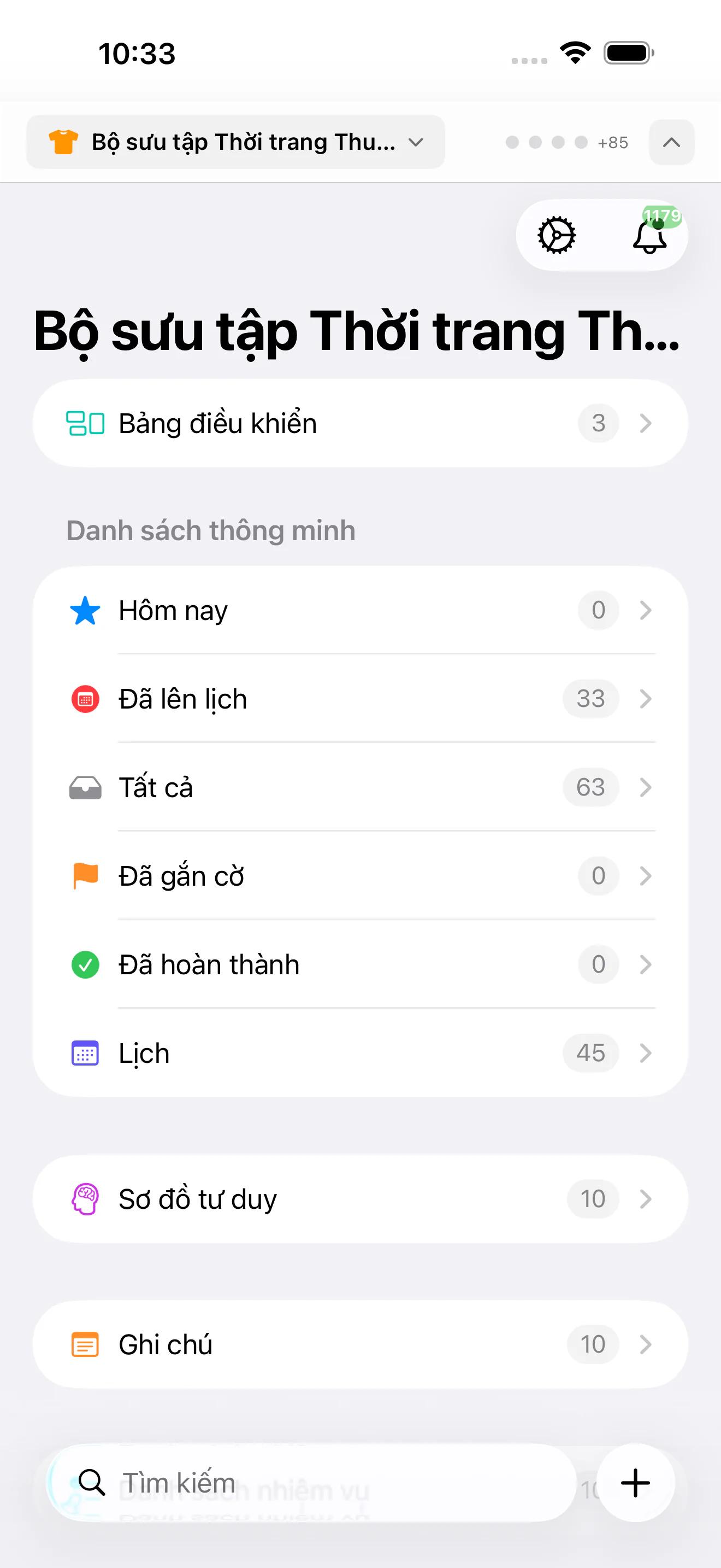 Mintofu chạy trên Mac, iPad và iPhone — hiển thị trình soạn thảo ghi chú, canvas sơ đồ tư duy và danh sách công việc với mức ưu tiên